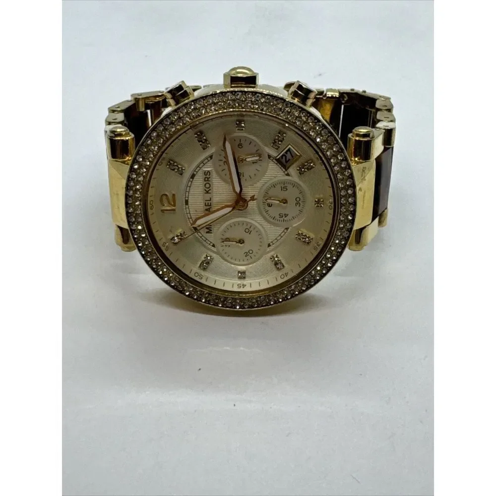 Michael Kors Parker MK5688 Women's Gold Tortoise Analog Dial Quartz Watch JNA432
